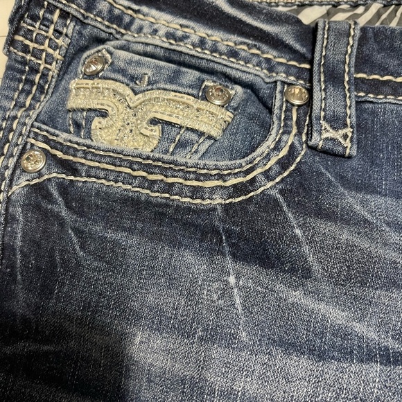 ROCK REVIVAL EASY ANKLE SKINNY ABREE JEANS SIZE 29 - Picture 6 of 6